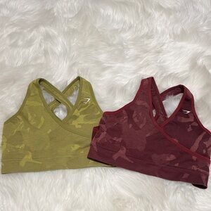 Gymshark Adapt Camo sports bra (2 size M)
